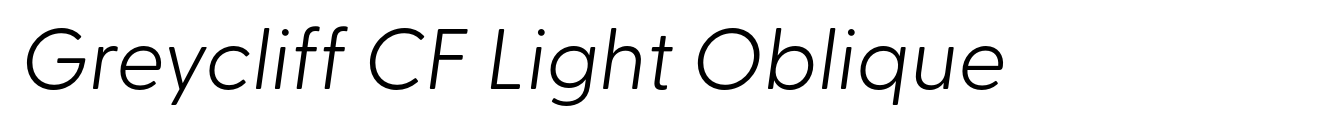 Greycliff CF Light Oblique